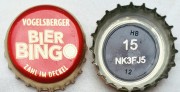 Kronkorken Vogelsberger Bier Bingo Deutschland 2021 2020er rot Vogelsberger Bier Bingo Zahl im Deckel