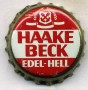 Kronkorken Haake Beck Deutschland 1980 1980er weiß Haake Beck Edel-Hell