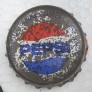 Kronkorken Pepsi Deutschland 1970 1970er silber Pepsi Westgetränke GmbH Dreieich Hergestellt mit der Genehmingung der PepsiCO inc. purchase N.Y.