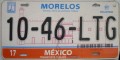 Nummernschilder / Kfz-Kennzeichen Mexiko 2008 2000er Morelos