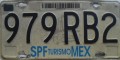 Nummernschilder / Kfz-Kennzeichen Mexiko 1998 1990er