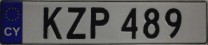 Nummernschilder / Kfz-Kennzeichen Zypern 2005 2000er