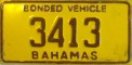 Nummernschilder / Kfz-Kennzeichen Bahamas 1978 1970er Bonded