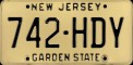 Nummernschilder / Kfz-Kennzeichen USA 1970 1970er New Jersey NJ