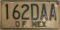 Nummernschilder / Kfz-Kennzeichen Mexiko 1986 1980er Distrito Federal