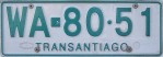 Nummernschilder / Kfz-Kennzeichen Chile 1985 1980er