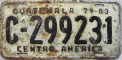 Nummernschilder / Kfz-Kennzeichen Guatemala 1979 1970er