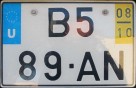 Nummernschilder / Kfz-Kennzeichen Portugal 1998 1990er