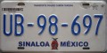 Nummernschilder / Kfz-Kennzeichen Mexiko 2012 2010er Sinaloa