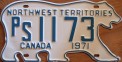 Nummernschilder / Kfz-Kennzeichen Kanada 1971 1970er Northwest Territories