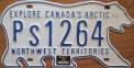 Nummernschilder / Kfz-Kennzeichen Kanada 1986 1980er Northwest Territories