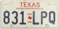 Nummernschilder / Kfz-Kennzeichen USA 1986 1980er Texas TX
