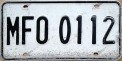 Nummernschilder / Kfz-Kennzeichen Ägypten 1981 1980er UN