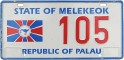 Nummernschilder / Kfz-Kennzeichen Palau 1990 1990er Melekeok