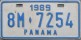 Nummernschilder / Kfz-Kennzeichen Panama 1989 1980er