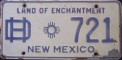 Nummernschilder / Kfz-Kennzeichen USA 1955 1950er New Mexico NM