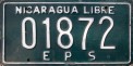 Nummernschilder / Kfz-Kennzeichen Nicaragua 1981 1980er