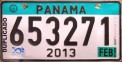 Nummernschilder / Kfz-Kennzeichen Panama 2013 2010er