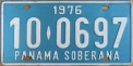 Nummernschilder / Kfz-Kennzeichen Panama 1976 1970er