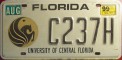 Nummernschilder / Kfz-Kennzeichen USA 1999 1990er Florida FL