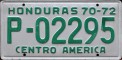 Nummernschilder / Kfz-Kennzeichen Honduras 1970 1970er Taxi?