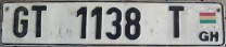 Nummernschilder / Kfz-Kennzeichen Ghana, Republik 1995 1990er