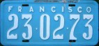 Nummernschilder / Kfz-Kennzeichen Brasilien 1941 1940er Francisco