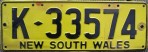 Nummernschilder / Kfz-Kennzeichen Australien 1989 1980er New South Wales NSW
