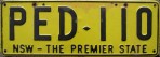 Nummernschilder / Kfz-Kennzeichen Australien 1980 1980er New South Wales NSW