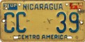Nummernschilder / Kfz-Kennzeichen Nicaragua 1971 1970er CC