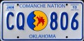 Nummernschilder / Kfz-Kennzeichen USA 1995 1990er Oklahoma OK tribe