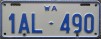 Nummernschilder / Kfz-Kennzeichen Australien 1997 1990er Western Australia WA
