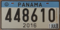 Nummernschilder / Kfz-Kennzeichen Panama 2016 2010er