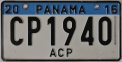 Nummernschilder / Kfz-Kennzeichen Panama 2016 2010er