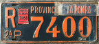 Nummernschilder / Kfz-Kennzeichen Argentinien 1956 1950er La Pampa