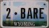 Nummernschilder / Kfz-Kennzeichen USA 2009 2000er Wyoming WY