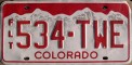 Nummernschilder / Kfz-Kennzeichen USA 2000 2000er Colorado CO