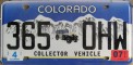 Nummernschilder / Kfz-Kennzeichen USA 2000 2000er Colorado CO
