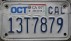 Nummernschilder / Kfz-Kennzeichen USA 1987 1980er California CA