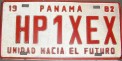 Nummernschilder / Kfz-Kennzeichen Panama 1982 1980er
